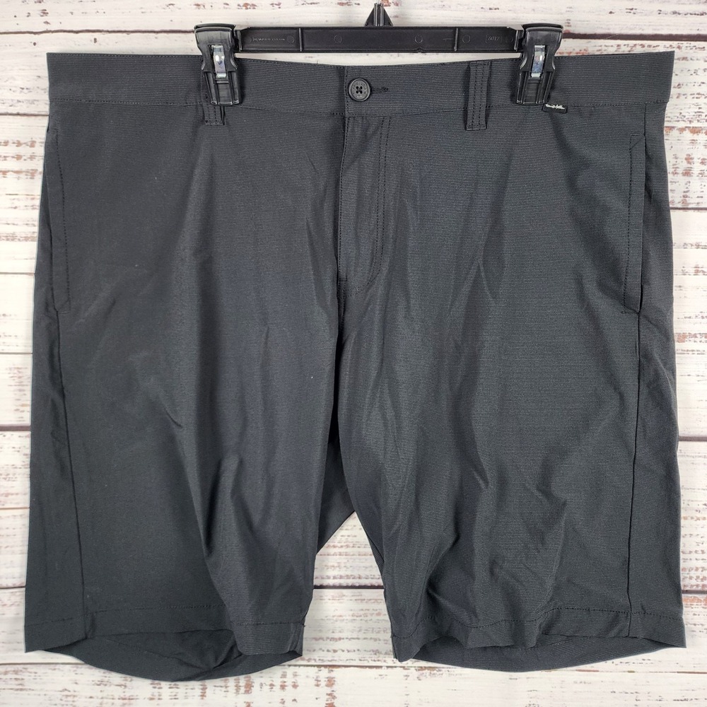 TravisMathew Carlsbad Golf Shorts 42 Regular Performance Stretch Chino Black